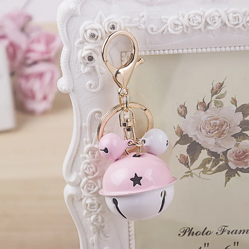 2018 New Charm Fashion Key Chain Plush Ring Bell Holder Female Bag Pendant Jewelry Women Keychain Keyring Gifts | Украшения и