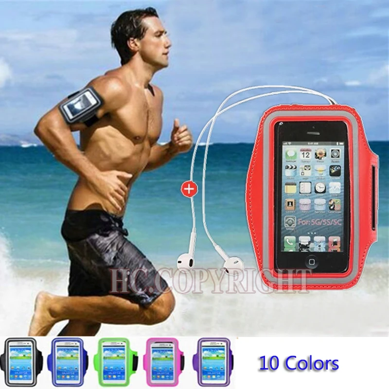 

5.24" Sports Exercise Running Gym Armband Pouch Holder Case Bag for Cell Phone 4S 5 5C 5S