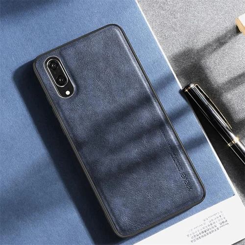 Для huawei P20 P20 Pro чехол X-Level Досуг Ретро Кожаный чехол мягкий край защитный чехол оболочка для huawei P20 Pro чехол цветной - Цвет: Синий