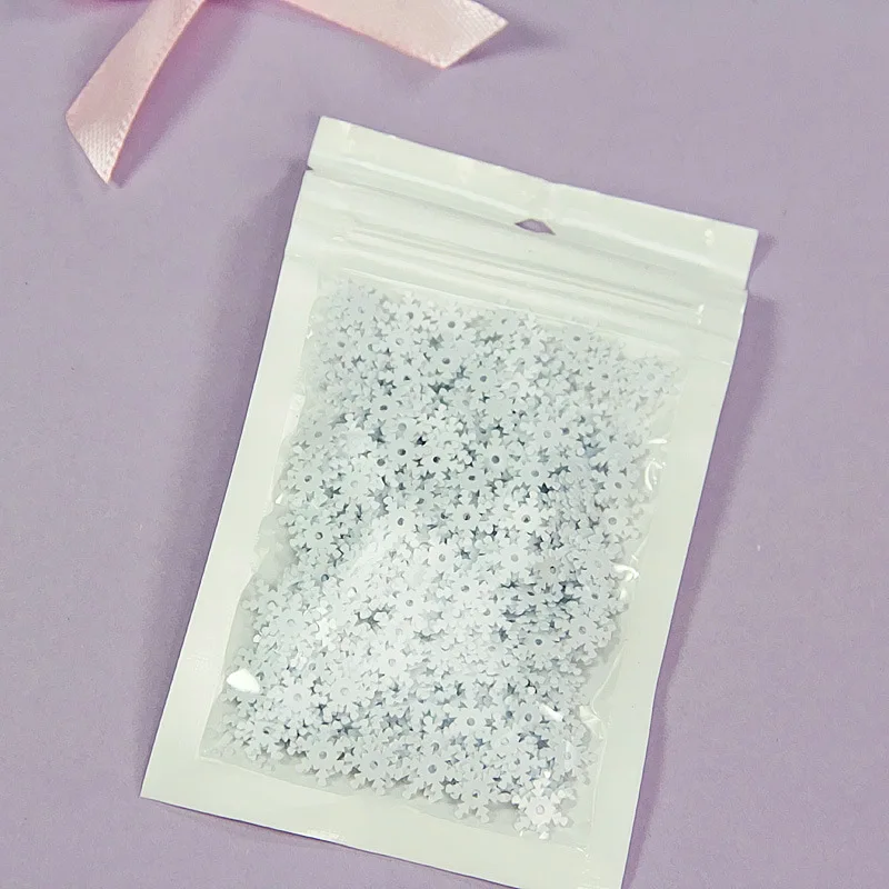 Имитация снежинок 8 мм блестки для рукоделия поставки слаймов с кристаллами