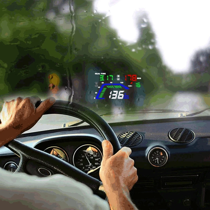 Автомобильный проектор на лобовое стекло 5 дюйма GPS|hud auto|gps speedometer cargps car hud |