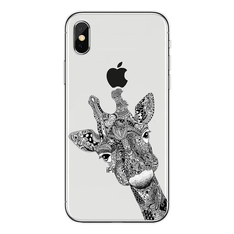 Мягкие силиконовые чехлы Totem с рисунком животных слона совы кота для iphone 11 11pro MAX 7 6