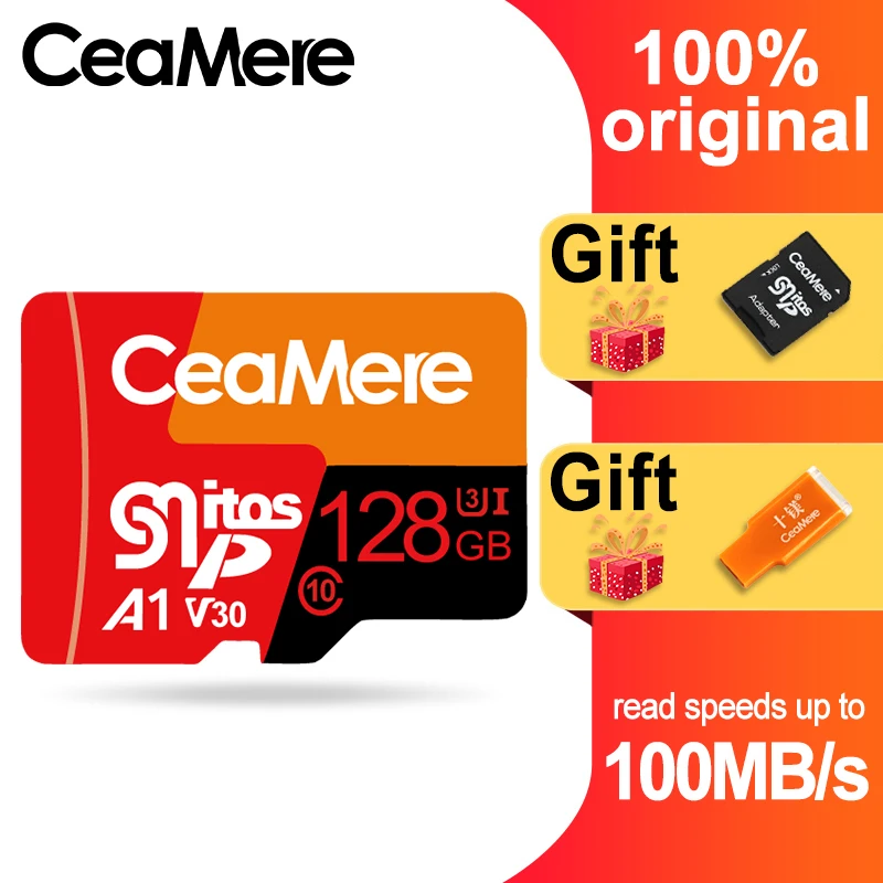

CeaMere Micro SD Card Class10 UHS-1 8GB Class6 16GB/32GB U1 64GB/128GB/256GB U3 Memory Card Flash Memory Microsd for Smartphone