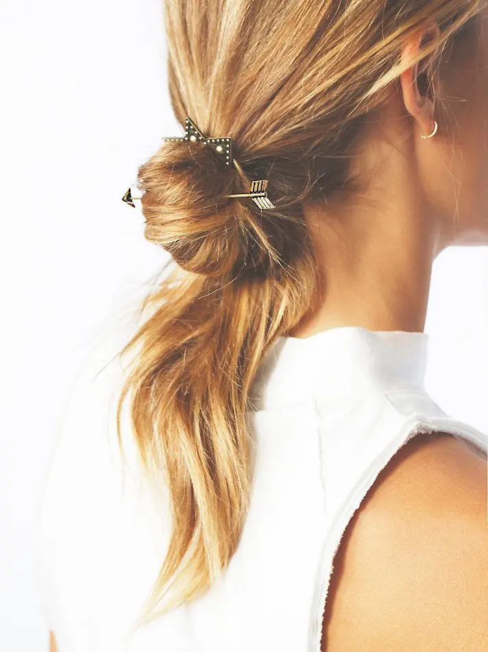 Женские винтажные шпильки для волос золотистые/Серебристые со стрелками луной