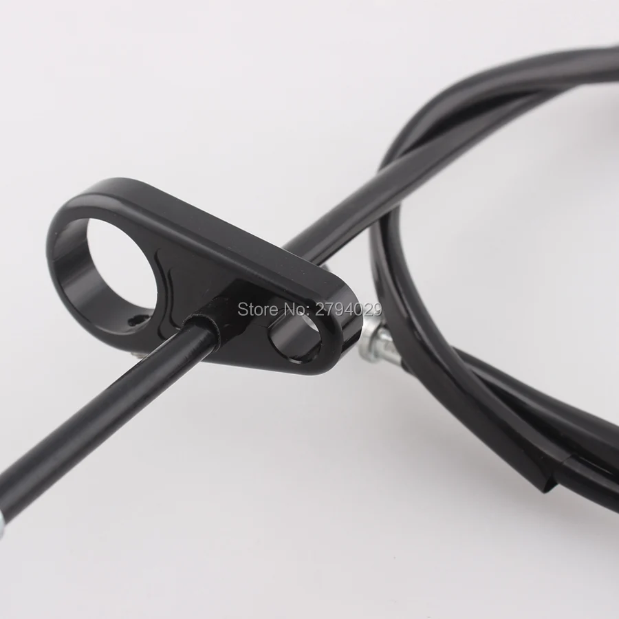 Новый 65 &quotстальной трос сцепления + зажим для руля подходит Harley Sportster Iron 883 1200 XL 883N