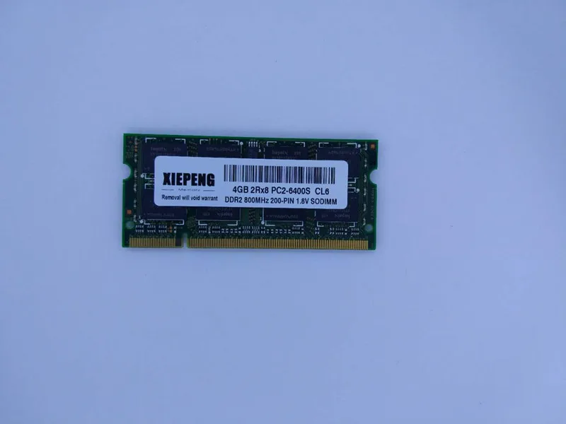 

4GB 2Rx8 PC2-6400S 800MHz DDR2 2gb 800 MHz Laptop Memory 4G pc2 6400 Notebook 200-PIN SODIMM RAM