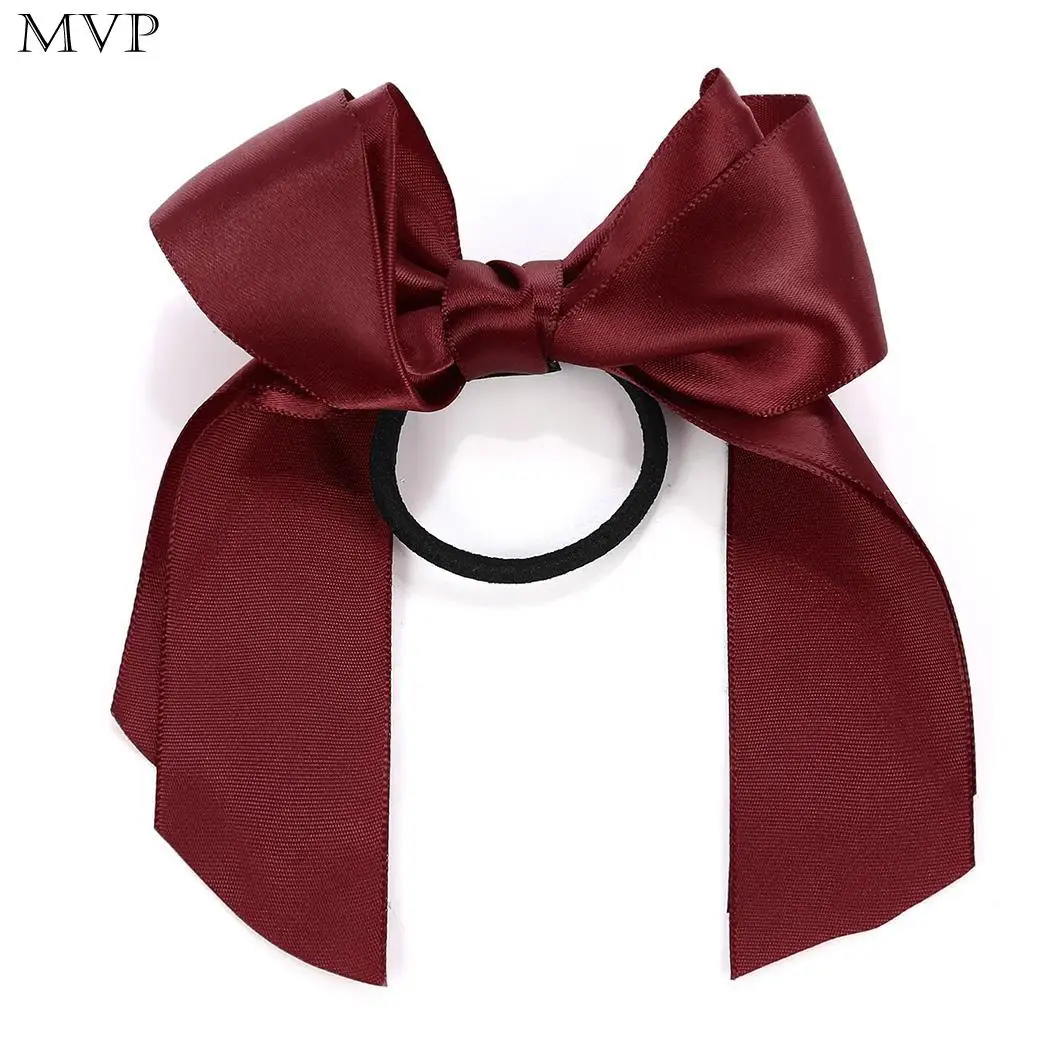 Tie Bow Ropes Band Ties Hair Accessories Women Elastic Ponytail Holder Headband diademas para el pelo mujer bandeau cheveux | Аксессуары
