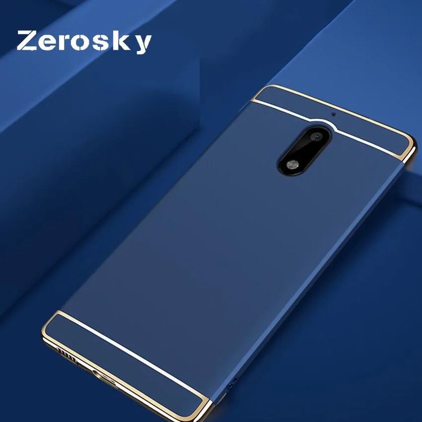 Мобильный телефон Zerosky чехол для Nokia 6 Роскошный Жесткий из поликарбоната с полным