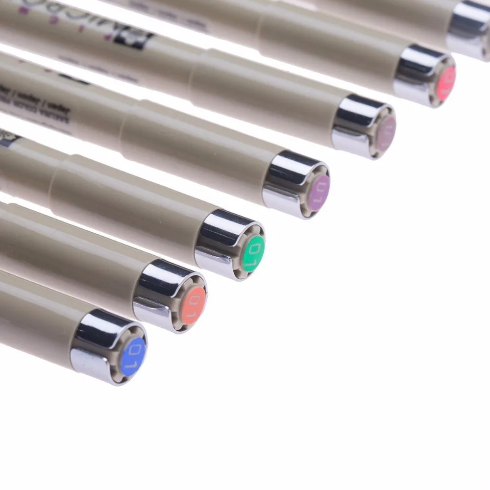 Сакура 8/14 Шт Pigma Микрон Fine Line Pen Набор Ассорти Цветов 01 Рисунок Тушью Ручки