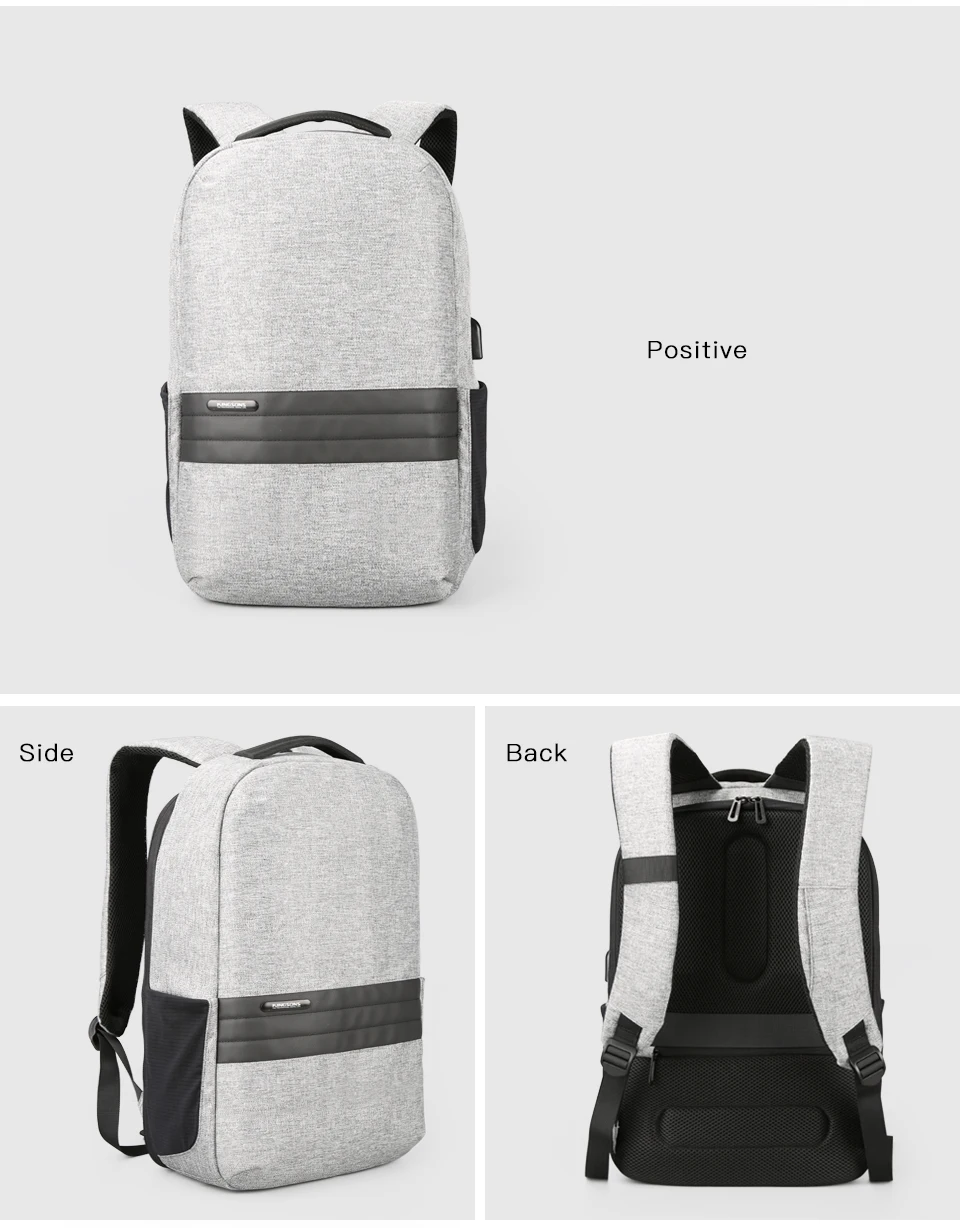 Kingsons сумка для ноутбука 15,6 для мужчин женщин водонепроницаемый Mochila ноутбук 15 дюймов рюкзак для ноутбука повседневный рюкзак с двойным плечом