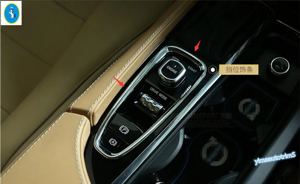 

Yimaautotrims Auto Accessory Gear Shifter Box Decoration Molding Interior Cover Trim Fit For Volvo XC90 2016 2017 2018 2019 ABS