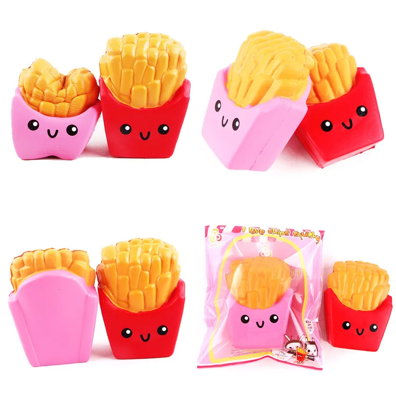 Do Dower 1pcs 10.5*7.5cm Squishy French Fries PU Slow Rising Squeeze Healing Stress Reliever Toys For Childrens Gift | Игрушки и хобби