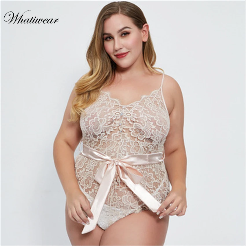 Сексуальное Кружевное боди Whatiwear на бретельках с V образным вырезом женское