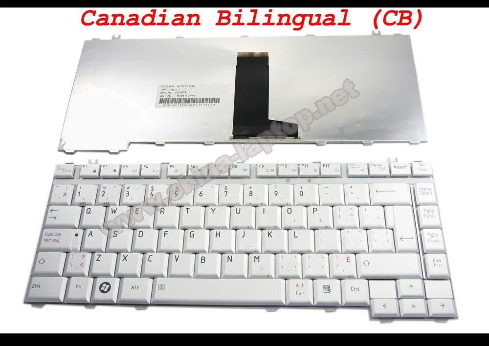 Новая клавиатура для ноутбука Toshiba Satellite L300 A200 A205 M200 M205 M333 Серебристая канадская
