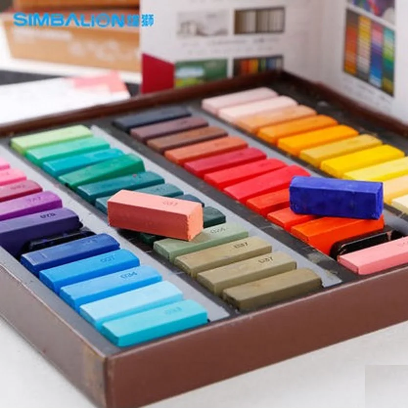 SIMBALION Мягкая Пастель 24 и 48 цветов Master Pastel DIY Краска для волос цветной мел граффити