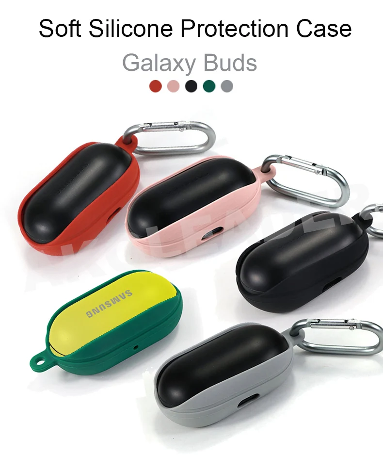 Силиконовый чехол для Galaxy Buds защитный наушников с крючком анти потеря Samsung