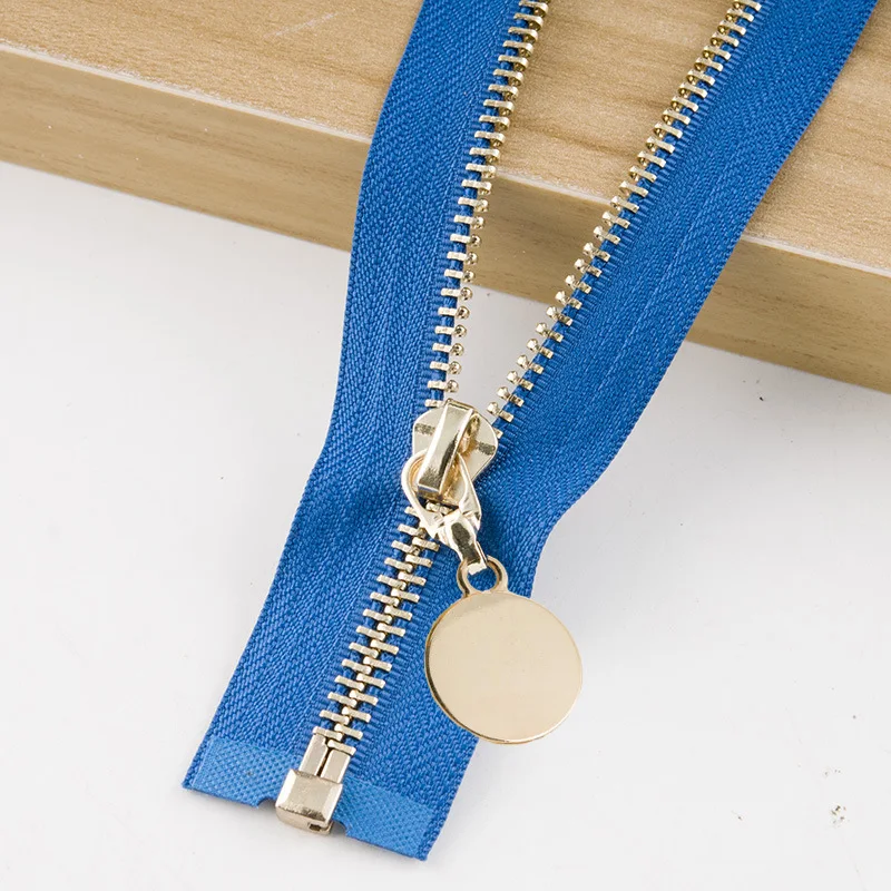 bluegold 5#1 шт. автоматический замок 85 см открывающиеся Металлические молнии 5# пуховик пальто юбка молния для шитья молния ремонтные комплекты DIY аксессуары для одежды - Цвет: bluegold