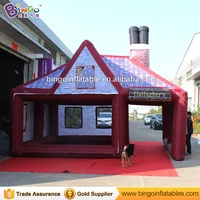 free shipping 6x5x5 meters inflatable party pub house mobile inflatable pub booth tent toy tent