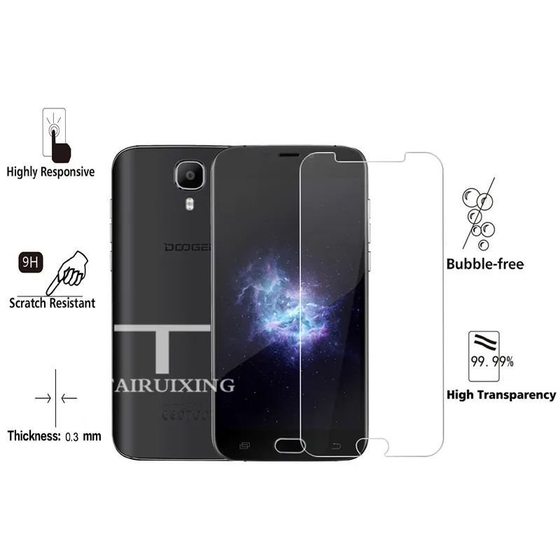 9H закаленное стекло Для Doogee X9 защита для экрана Защитная стеклянная пленка Pro