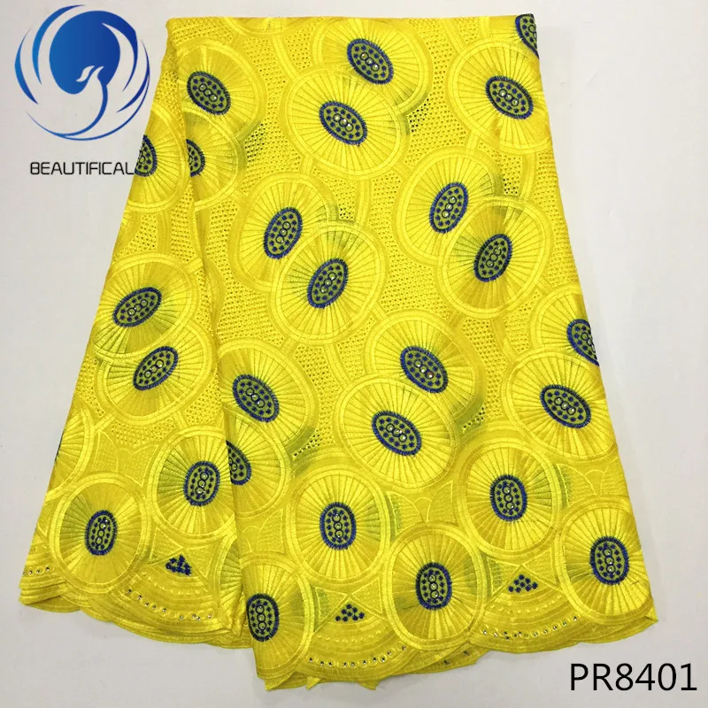 BEAUTIFICAL хлопковое кружево швейцарская вуаль ткань Новое поступление нигерийская
