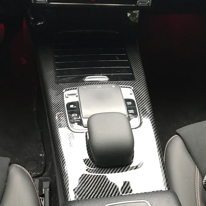 Накладка на панель консоли пластиковые наклейки для Mercedes Benz A CLA Class W177 C118 A180 A200 A220