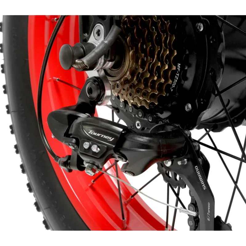 20 дюймов складной горный велосипед 500 Вт 48 В 14.5ач литиевая батарея Fat Bike электрический велосипед 5 уровней Педаль Помощь подвеска вилка