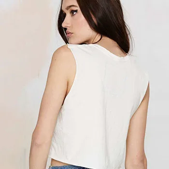 top Blouse T-shirts for women mothers sexy lingerie cropped feminine brandy Melville 2016 summer selling Cartoon Printed Cotton | Женская