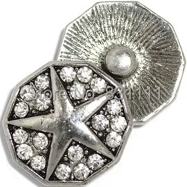 

NSB1321 горячая Распродажа кнопки ювелирные изделия Модные Кнопки для браслета DIY фурнитура кристалл звезда защелки 18 мм Шармы