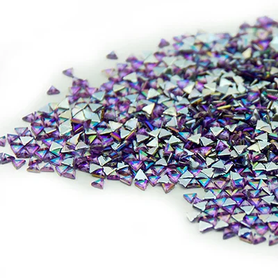 Light Purple AriesLibra 500 шт./упак. 12 Цветов, по которым вы должны выбрать Треугольники дизайн аксессуары для ногтей Стразы DIY украшения искусства ногтя - Цвет: Light Purple