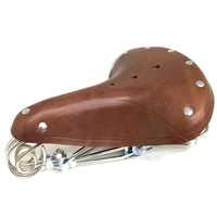 e0980 high quality comfortable and durable restoring ancient ways is old bicycle seat pure leather saddle bicycle accessories
