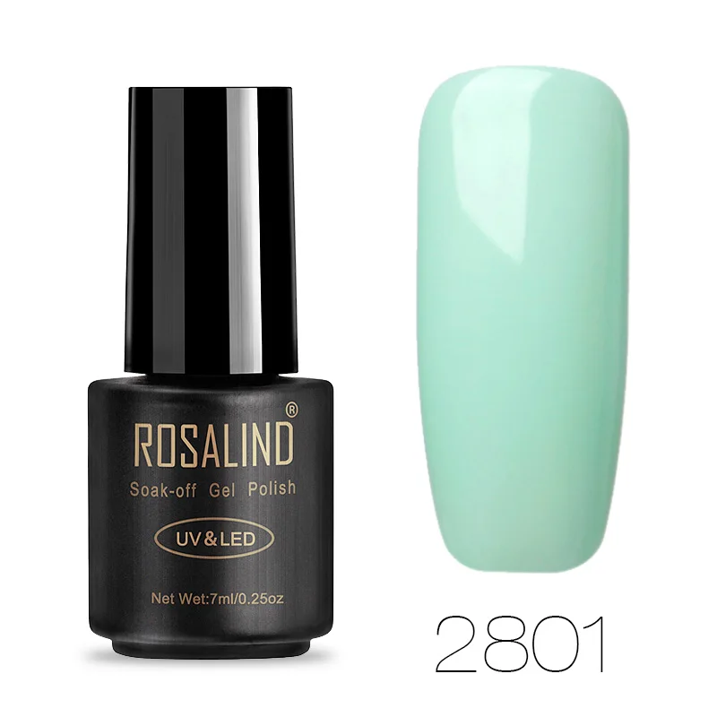 RA2801 ROSALIND лаков для ногтей гель лак для ногтей Art Vernis Полупостоянный УФ-приборы для микроскопа все для маникюра гель лаки - Цвет: RA2801
