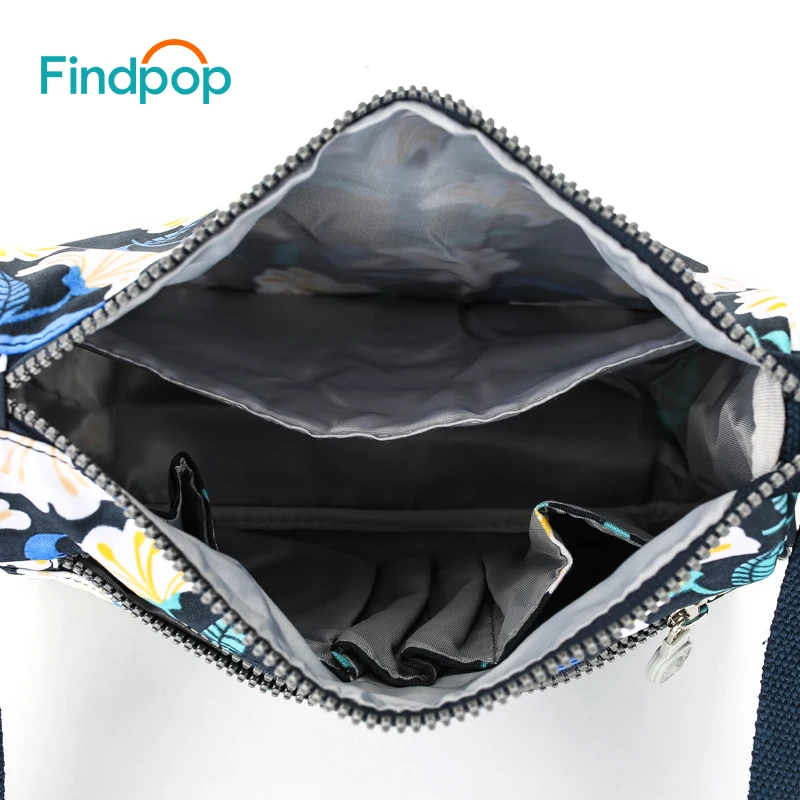 Findpop повседневные сумки через плечо для женщин Новые водонепроницаемые маленькие сумки-мессенджеры модные холщовые сумки через плечо с цветочным принтом