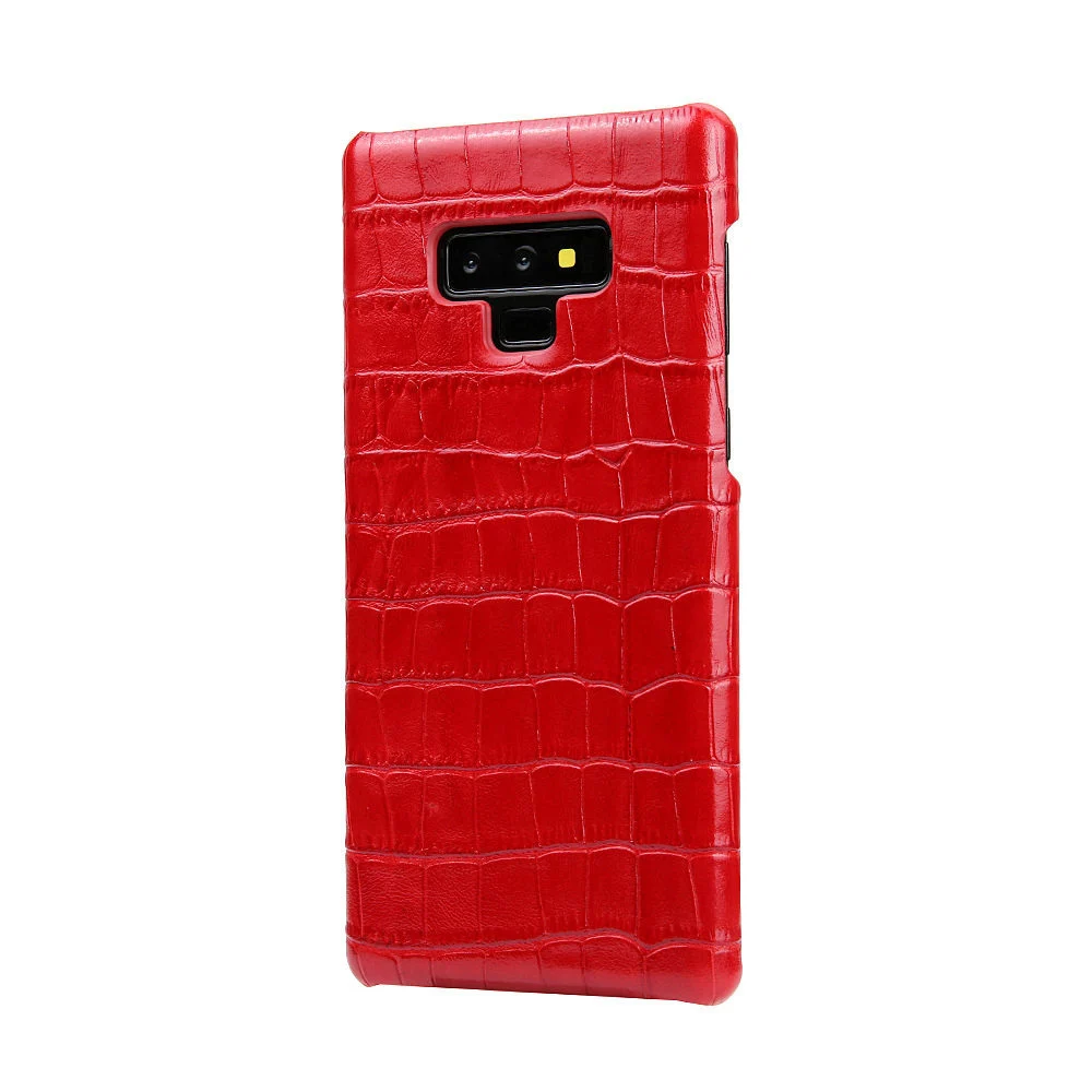 Note9 роскошный чехол из натуральной кожи для samsung Galaxy Note 9 чехол из крокодиловой воловьей кожи Модный чехол для samsung Note 9 чехол - Цвет: 3