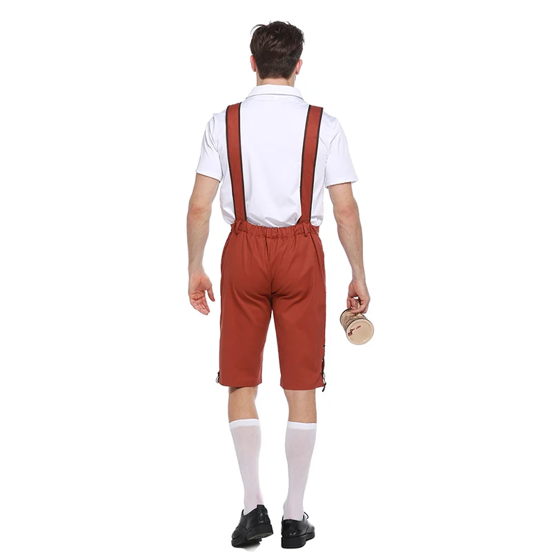 

Mens German Bavarian Oktoberfest Beer Costume Dress Outfit Adult Bavarian Traditional Festival Fancy Dress Up Suit