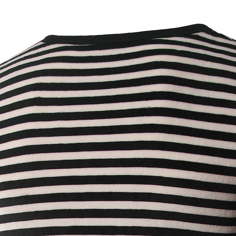 Зима новинка джокер черный белый полосатый свитер толстовки мужчины с длинными