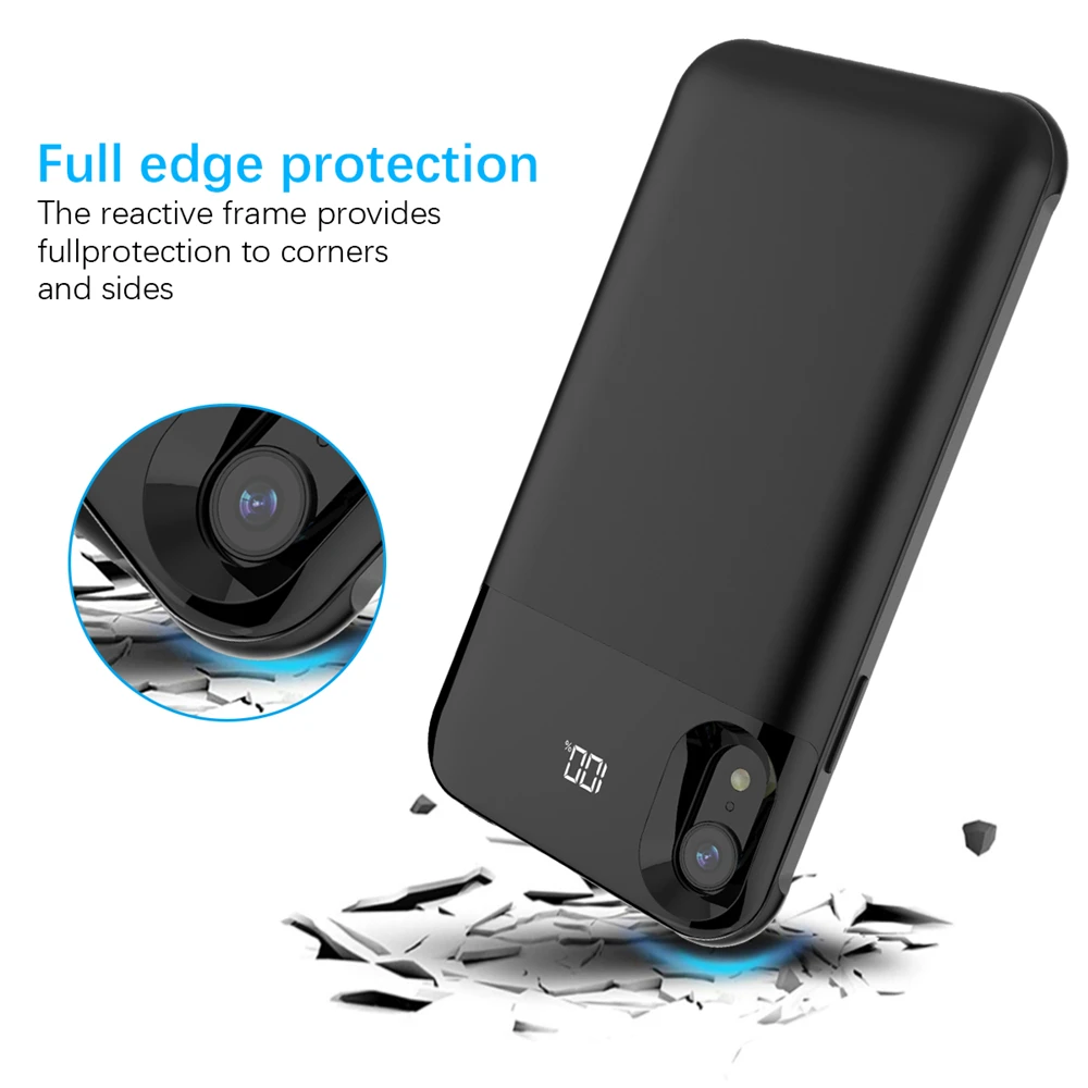 

5000mAh Wireless Magnetic Charger Cover for iPhone X XS Power Bank Charging Cases for iPhone XS External Battery Power Case