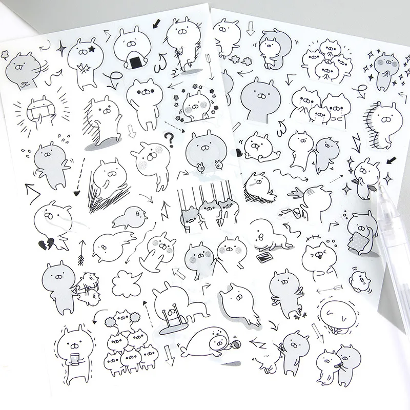 AAGU 6 шт супер кролик клейкие наклейки Скрапбукинг Хэллоуин Рождественские