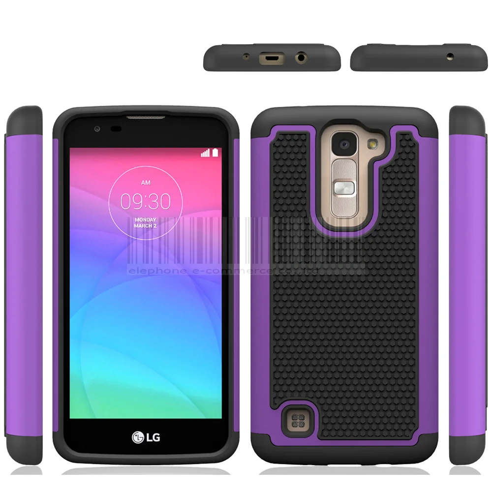 Dual Layer Rugged Impact Hybrid Silicone Armor Hard Case For LG K7/Tribute 5 LS675/M1 X210 X210DS MS330 Shockproof Cover | Мобильные