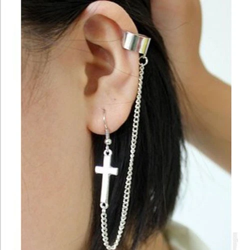 Женские серьги-гвоздики в Европейском стиле с перекрещенными кисточками E3506 |