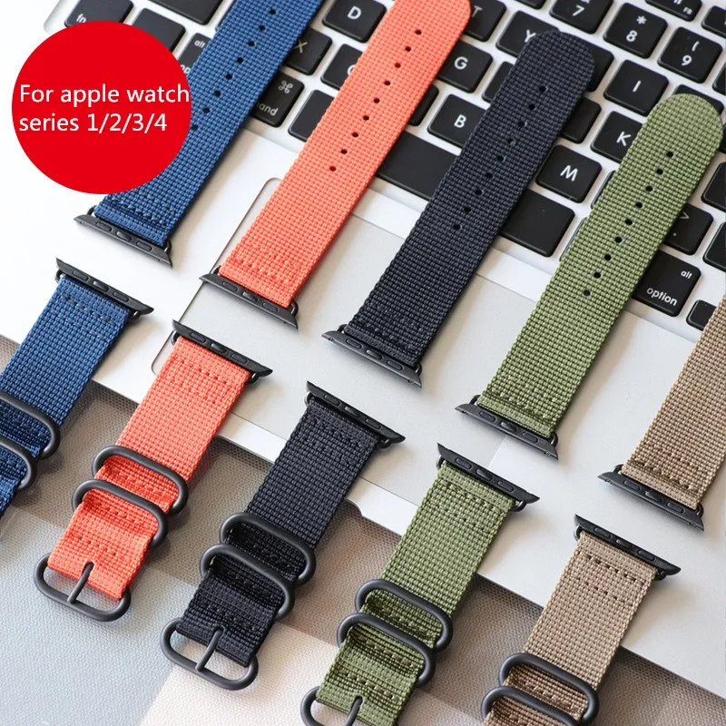 

Ремешок нейлоновый для Apple Watch Series 4/3/2/1, 38/40/42/44 мм