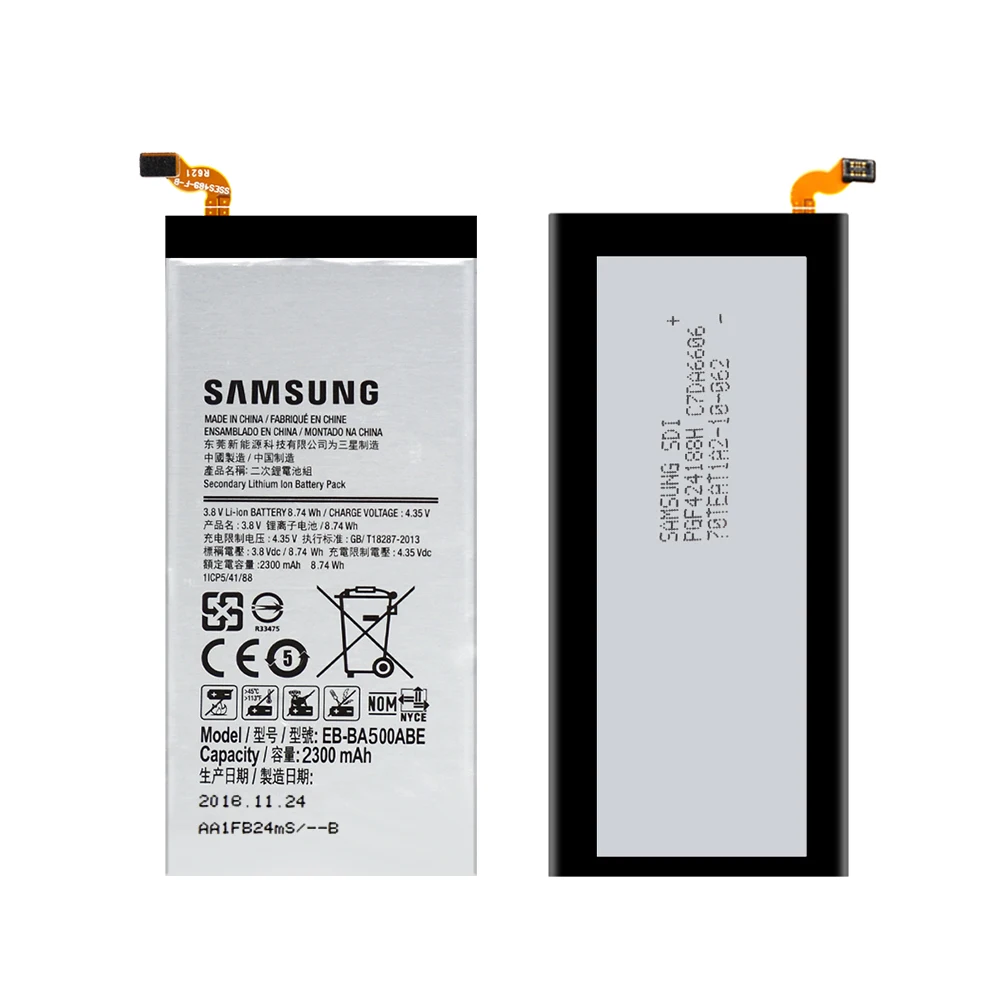 Оригинальный аккумулятор для Samsung Galaxy A5 2015 20 шт./лот оригинальный A500 A500F A500K EB BA500ABE
