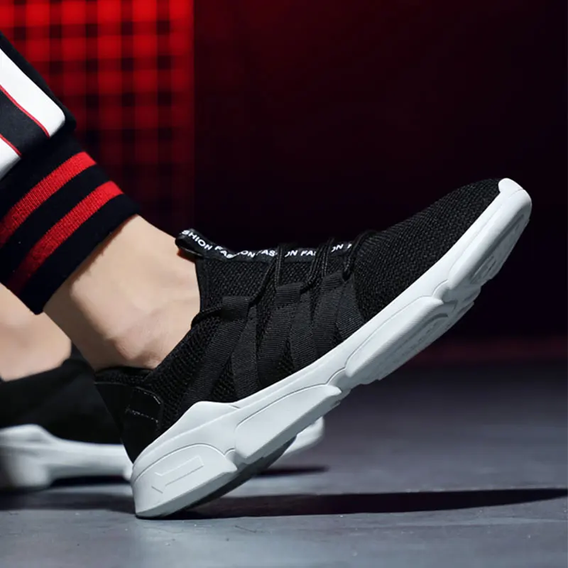 Мужская обувь для бега летняя дышащая сетчатая мужская легкие мужские кроссовки