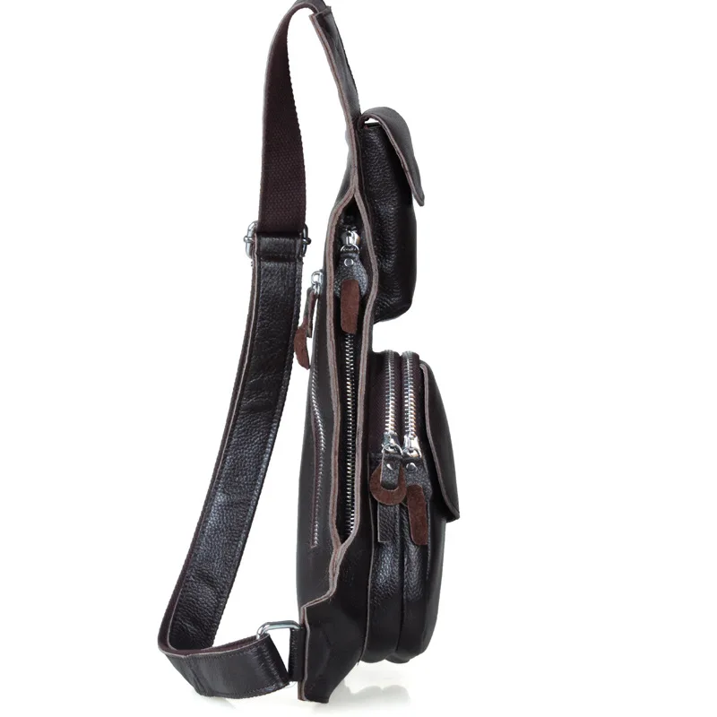 Мужские нагрудные сумки из коровьей кожи 2017 новые мужские модные брендовые