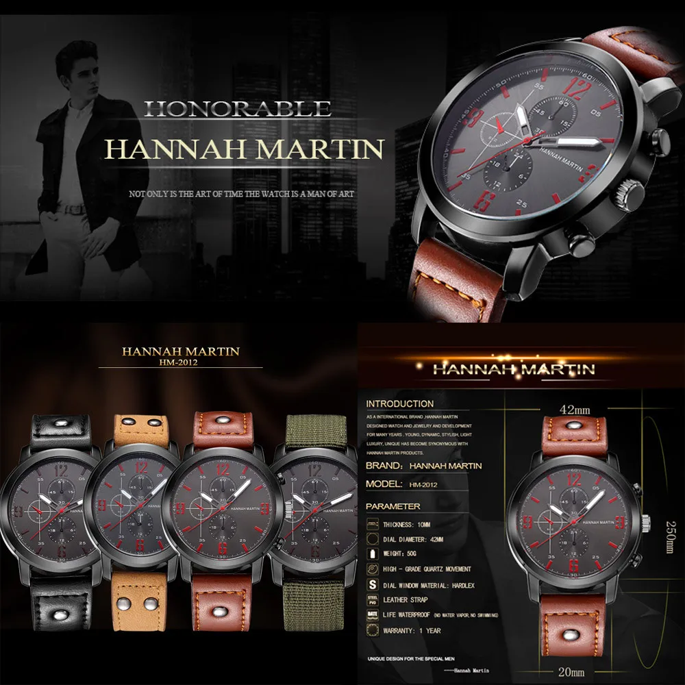 Для мужчин наручные часы кварцевые Нержавеющая сталь кожа аналоговые