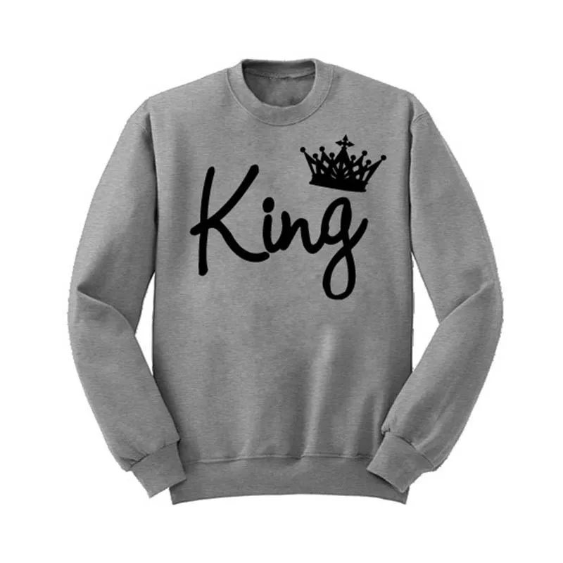2018 Новинка обувь для костюмированных вечеринок в стиле King queen Пара Толстовка с