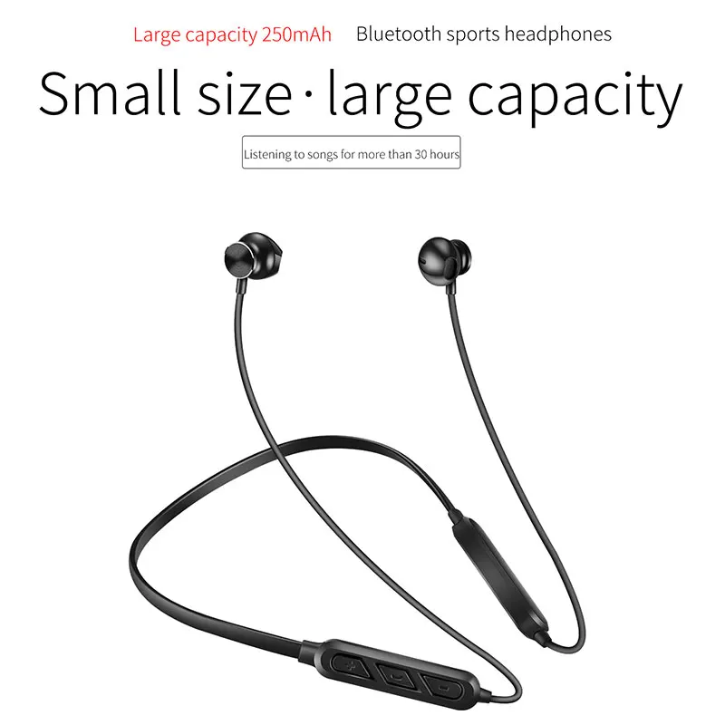 Neckband Беспроводная стерео-гарнитура с Bluetooth 4 2 долгое время ожидания стерео Ipx5