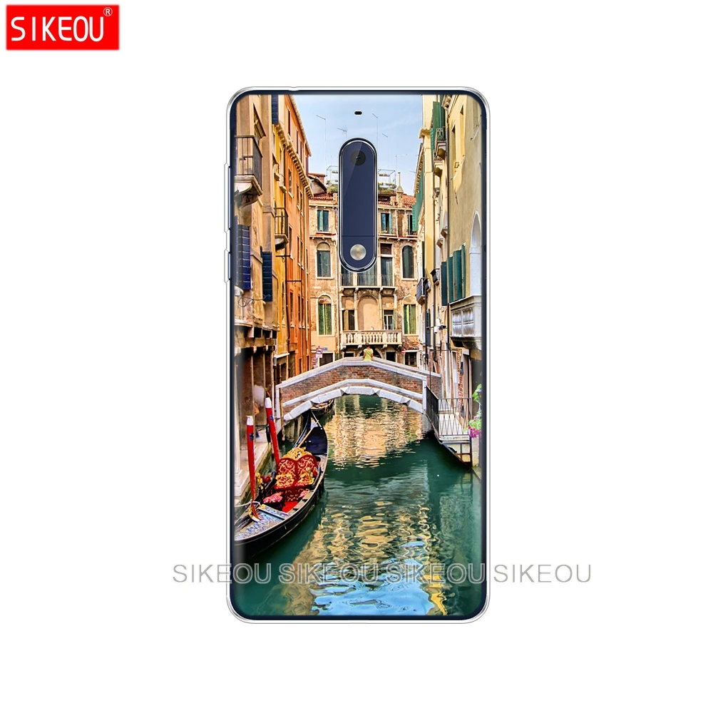 Силиконовый чехол для телефона Nokia 5 3 6 7 PLUS 8 9 /Nokia 1 2 2018 итальянский ночной