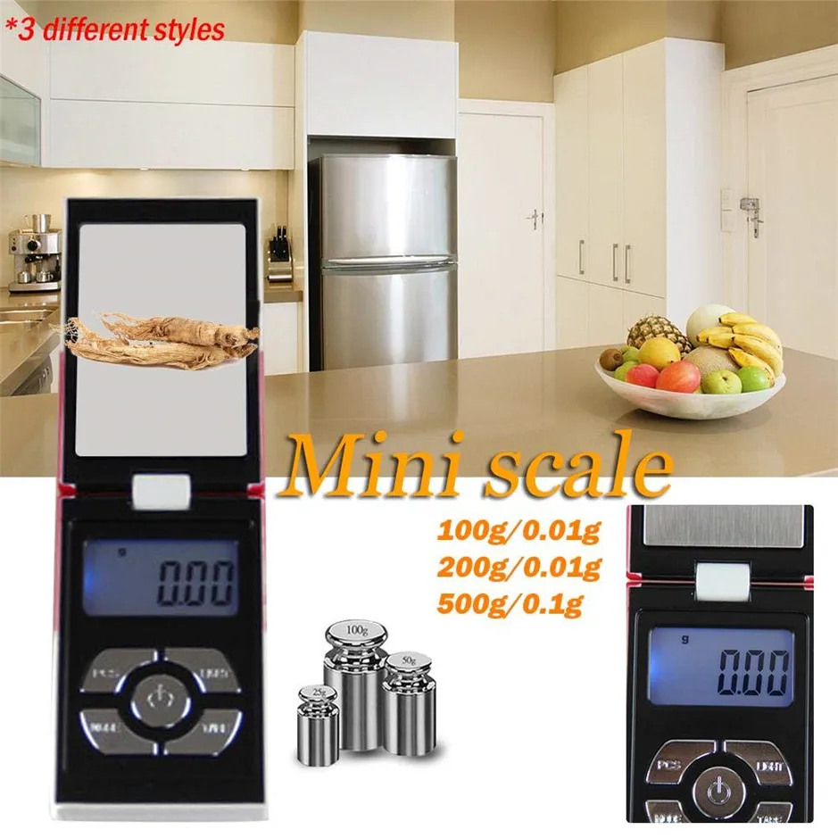New Pop Mini Pocket Electronic Digital Jewelry Scale for Gold Cigarette Box Weigh Balance 0.01 200g Weights digital mini scale |