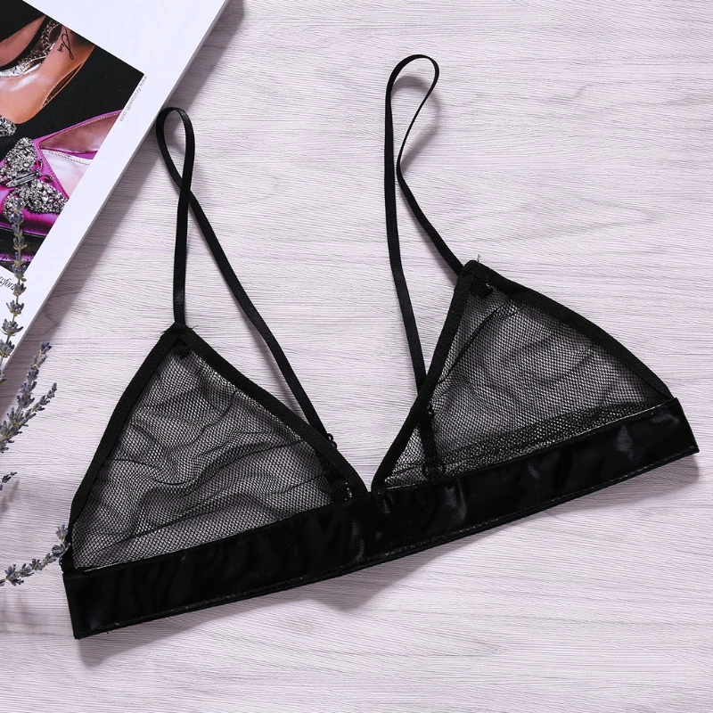 Женское Сетчатое бюстье с вырезами регулируемый бюстгальтер на тонких