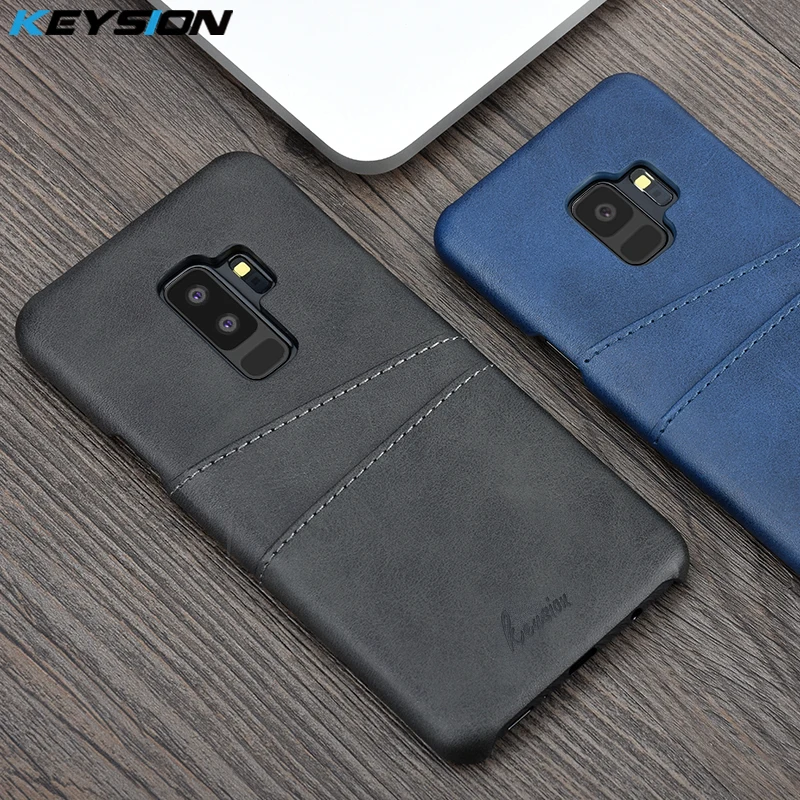 Чехол KEYSION для телефона Samsung Galaxy S10 Plus S9 кожаный роскошный винтажный кошелек с
